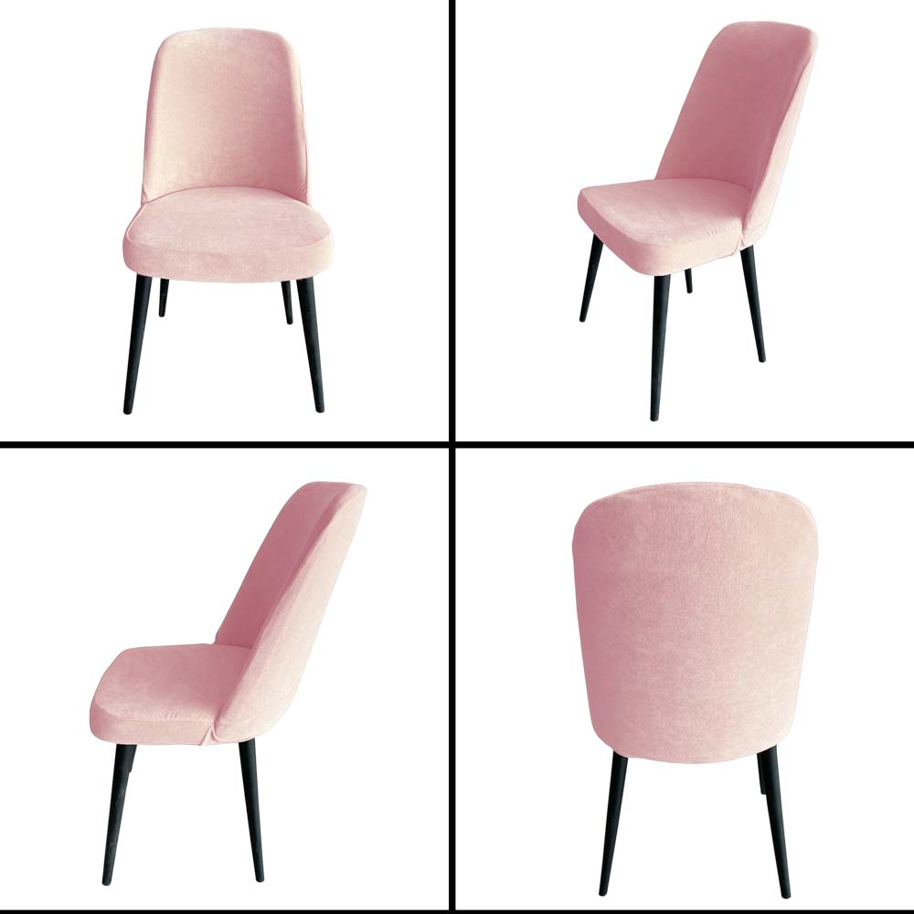 Our Velvet Fabric Living Room Chair Covers Dusty Pink Color