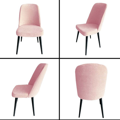 Our Velvet Fabric Living Room Chair Covers Dusty Pink Color