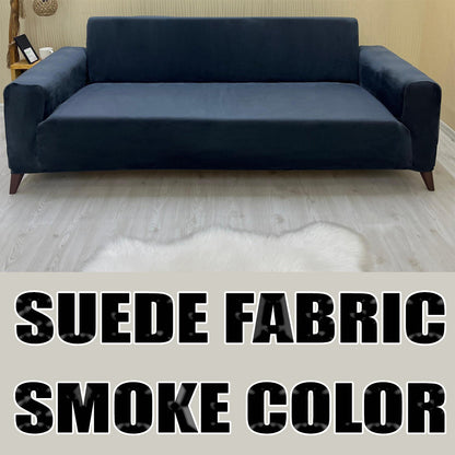 Our Suede Fabric Sofa Cover Smoke Color