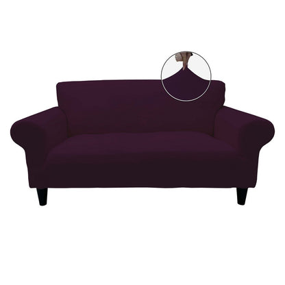 Honeycomb Fabric Loveseat Couch Cover Purple Color