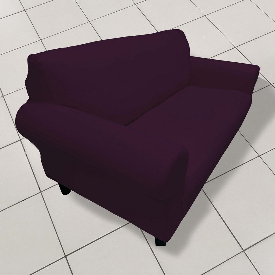 Honeycomb Fabric Loveseat Couch Cover Purple Color