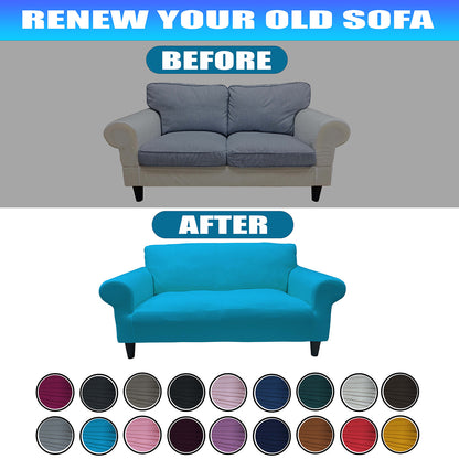 Our Cotton Fabric Loveseat Couch Cover Turquoise Color