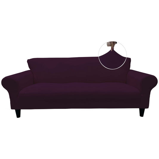 Honeycomb Fabric Sofa Cover Purple Color