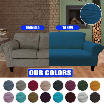 Honeycomb Fabric Sofa Cover Deep Teal Color