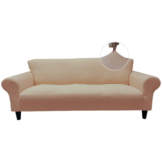 Honeycomb Fabric Sofa Cover Dusty Light Pink Color