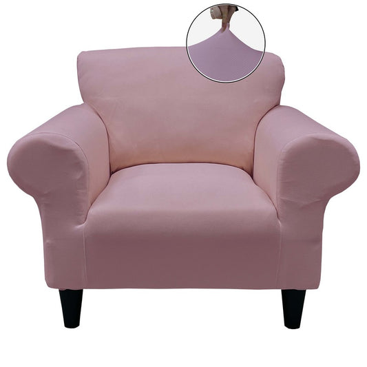 Honeycomb Fabric 1 Seater Armchair Couch Cover Dusty Pink Color