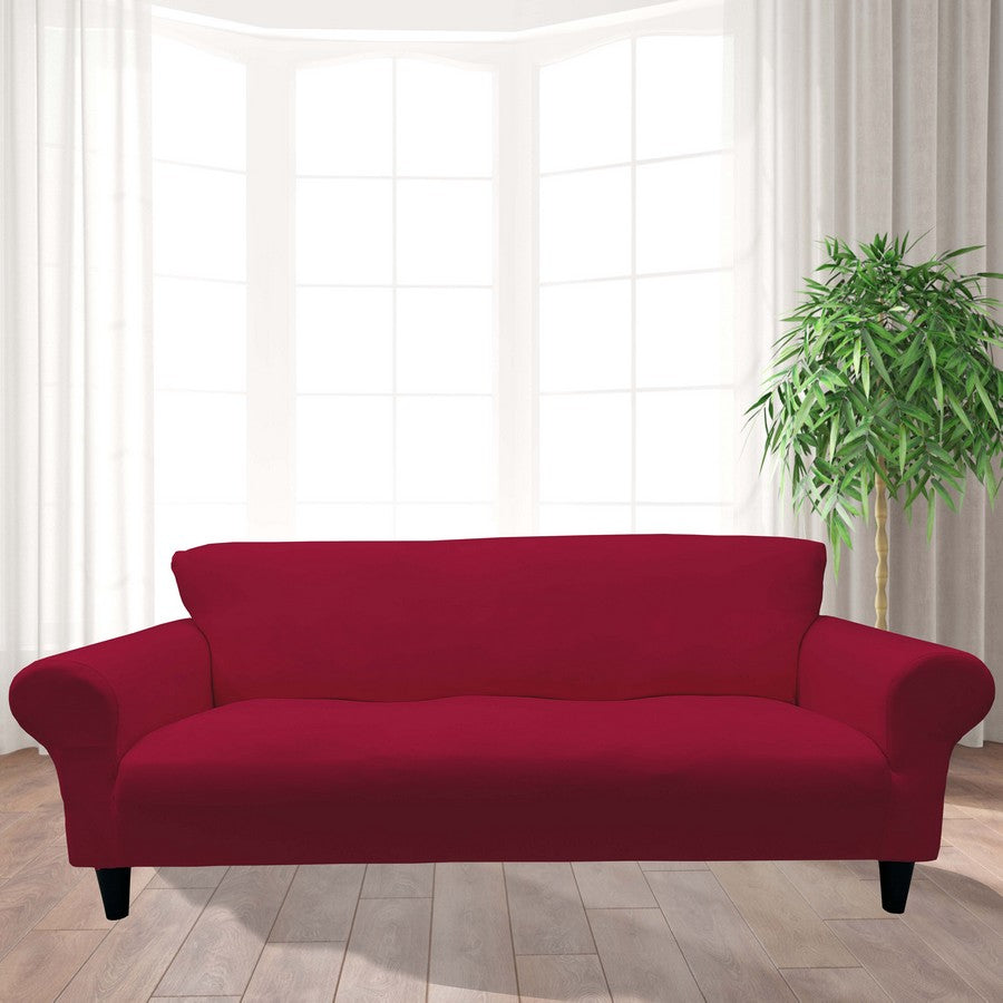 Honeycomb Fabric Sofa Cover Fuchsia Color