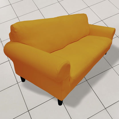 Honeycomb Fabric Sofa Cover Mustard Color