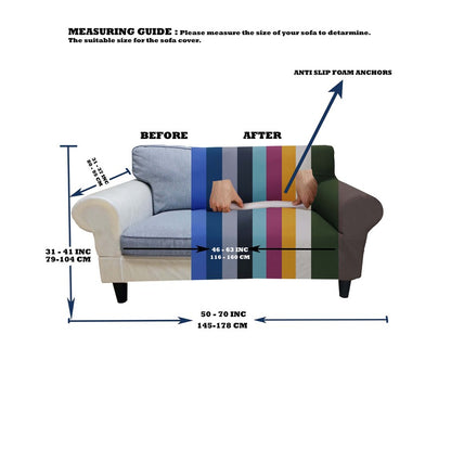 Honeycomb Fabric Loveseat Couch Cover Cream Color